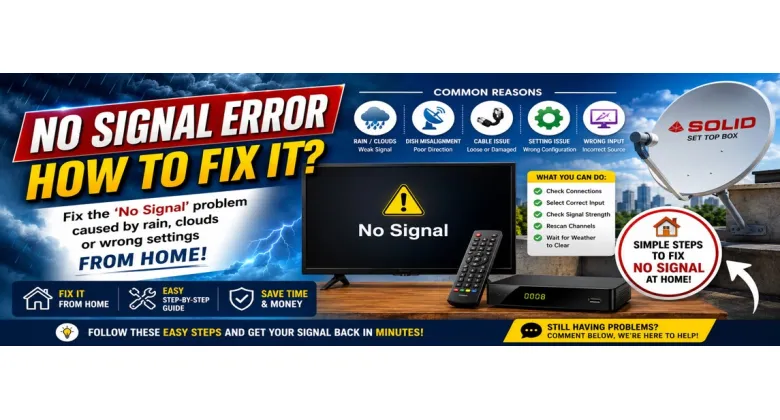 How to Fix a "No Signal" Error? (Step-by-Step Guide)